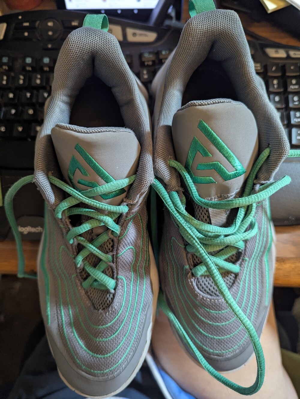 Kids Women's Nike Giannis Immortality 4 Smoke Grey Green Fz6734-002 Sz 6.5y